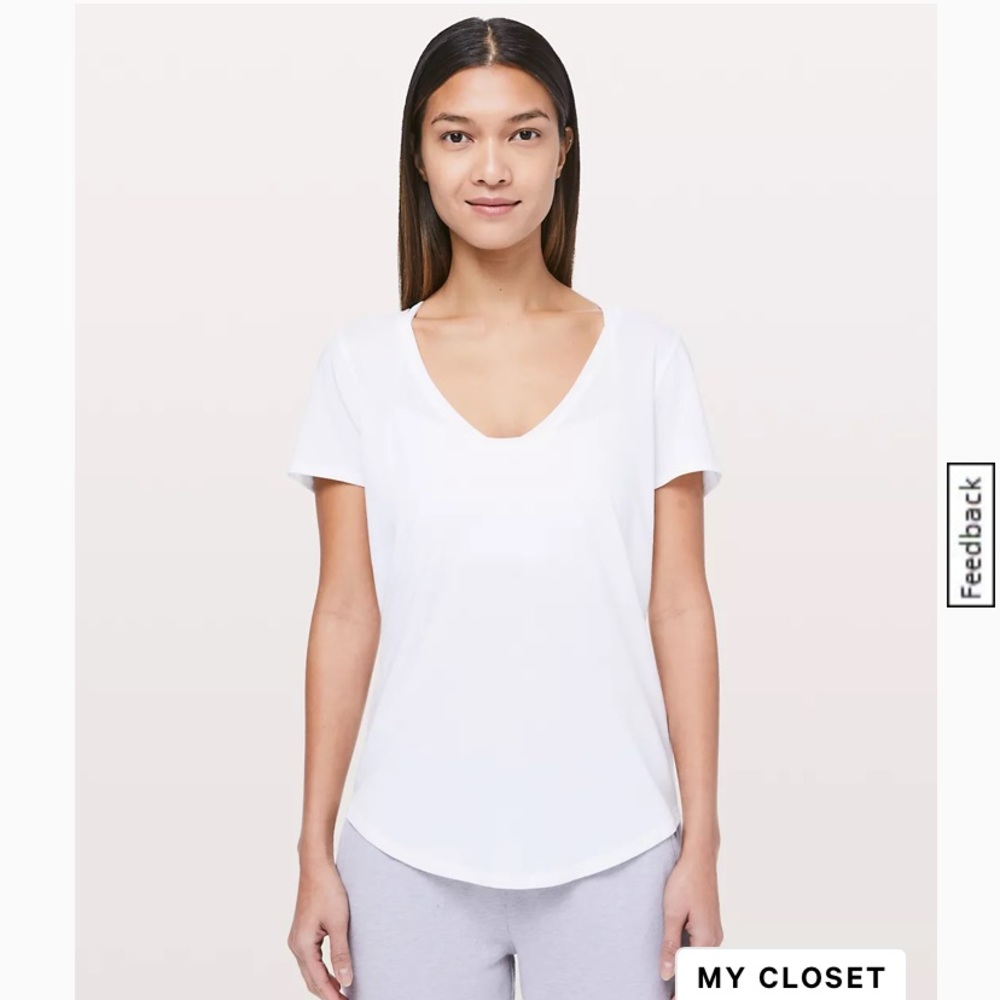 Lululemon Love Tee White sz 6 NWT
